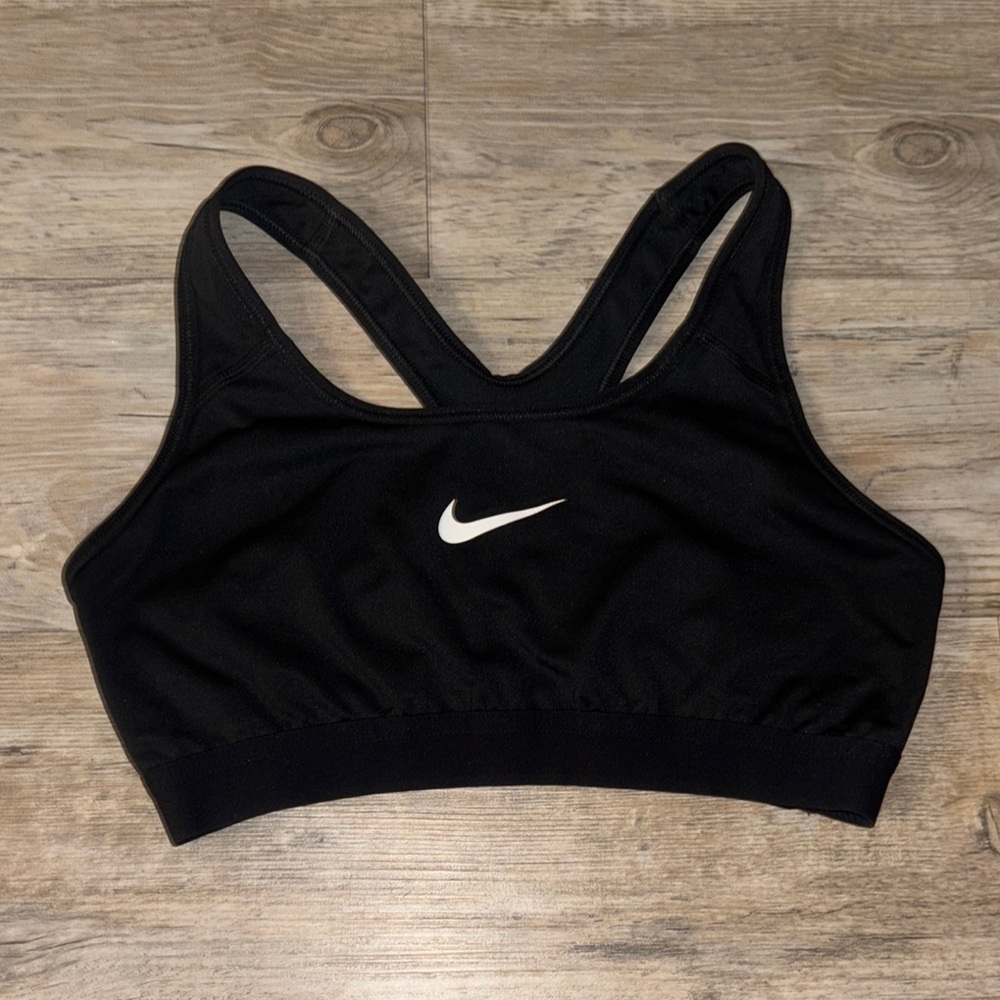 Nike Black Sports Bra with Racerback Design